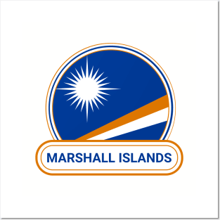 The Marshall Islands Country Badge - The Marshall Islands Flag Posters and Art